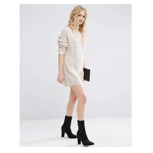 ASOS Sweater Dress in Cable and Ladder Stitch - Picture 1 of 6